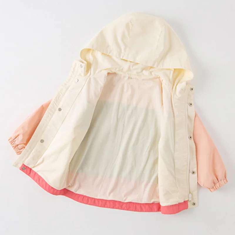 All-Polyester Long-Sleeved Windproof Coat for Kids Spring & Autumn Warmth-Resistant & Stain-Resistant Jacket for Babies - Image 4