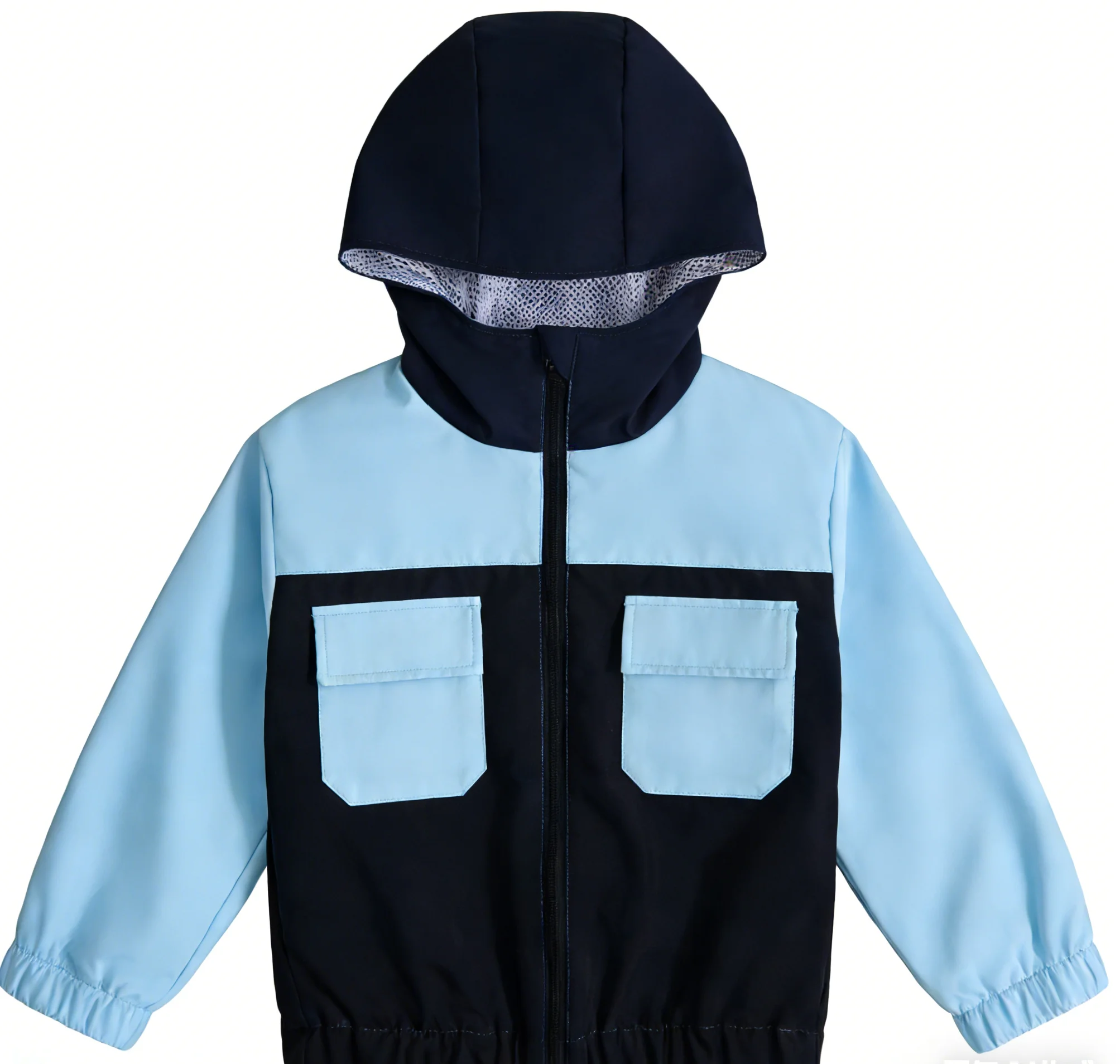 Wholesale Custom Baby Winter Jacket Long Sleeve Boy's Jacket Outwear with Zipper Clothes Coat Boys' Color-blocked Windbreaker - Image 5