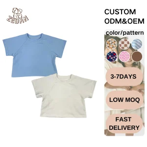 100%Cotton Kids Summer T-shirt Children Clothes Wholesale Boys Girls Outfits Kids Clothing