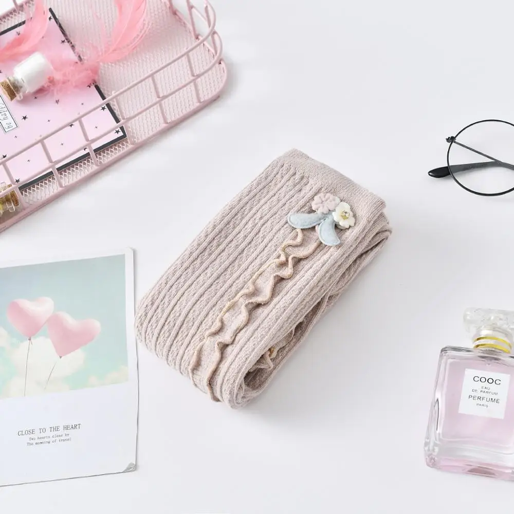 Autumn Warm Candy Colors Cute Rabbit Colorful Baby Legging Comfortable Knitting Trouser Pants for Kids - Image 4