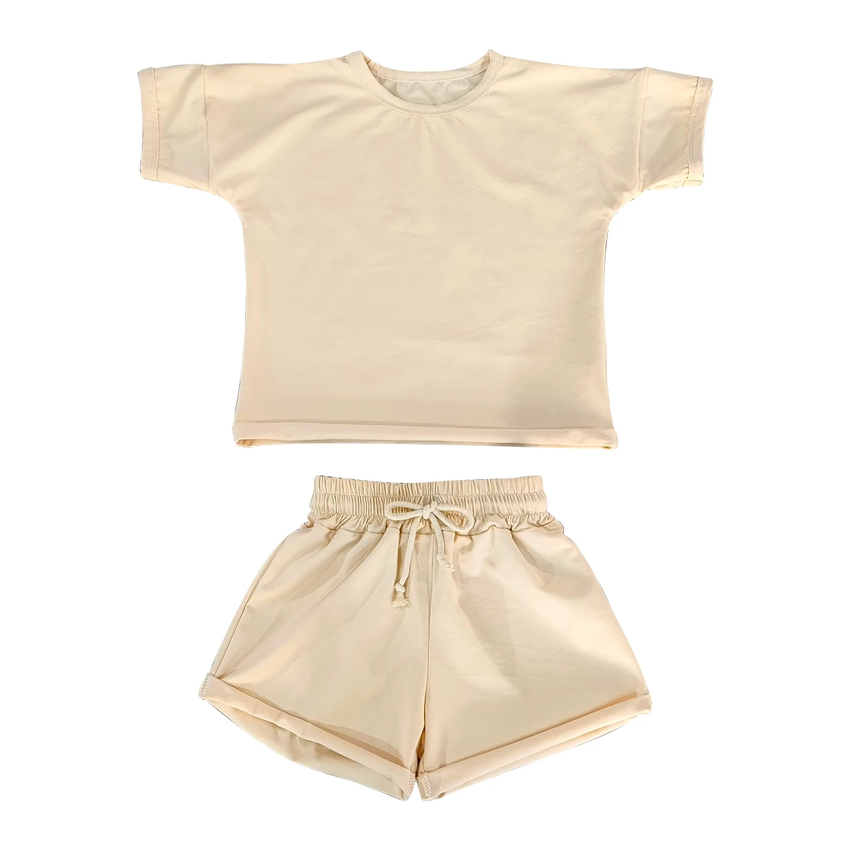 High Quality Custom Baby Knit Cotton Short Sleeve Toddler Print T-Shirt O-Neck Plain Color Cotton Polo Shirt - Image 4