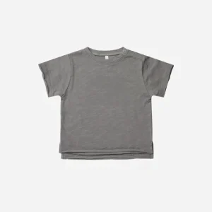 Custom Cotton Raw Edge Baby Toddler Short Sleeve Basic Clothes Shirt Tee