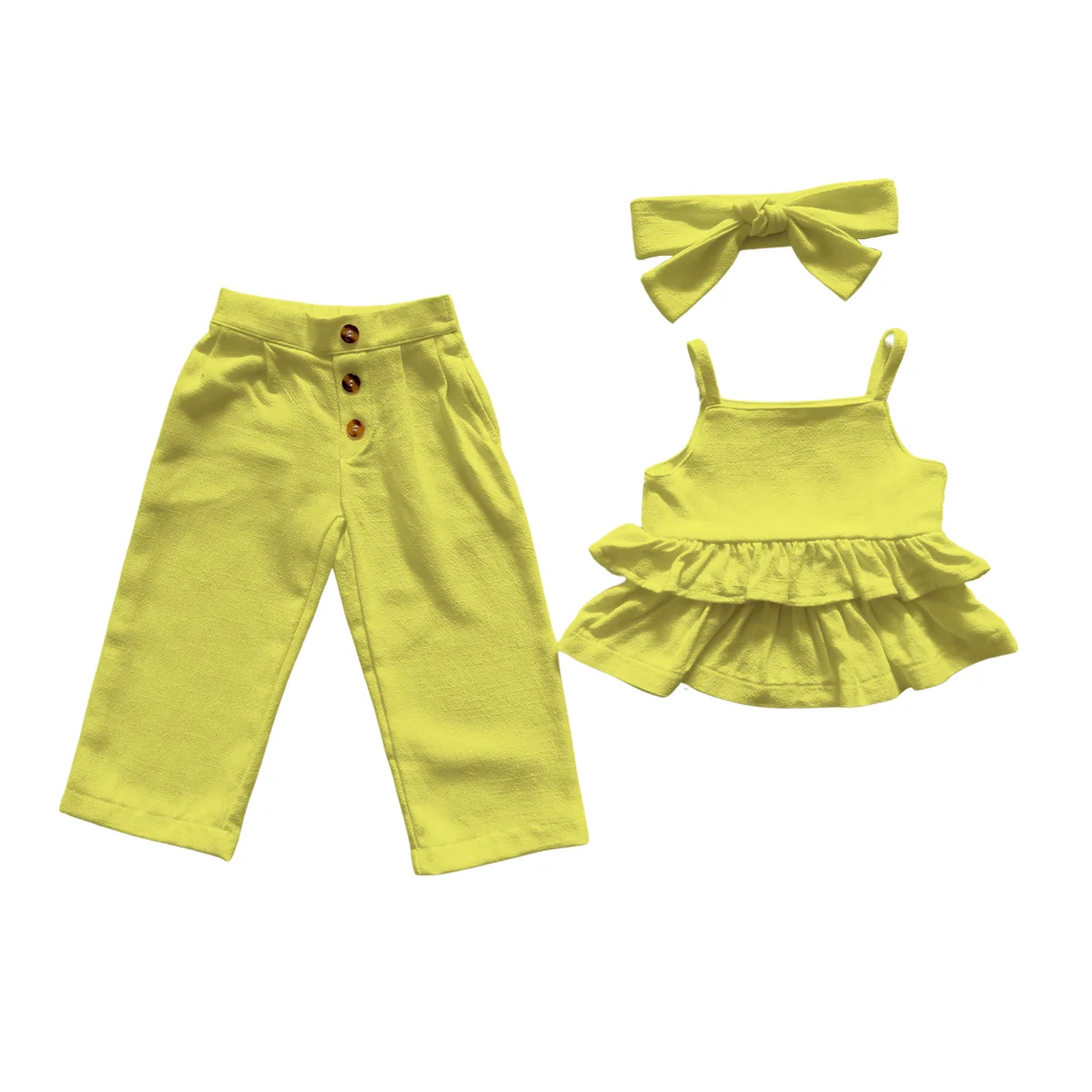 Summer Kids Fashionable Cotton and Linen Set Unique Bright and Cool Breathable Short Clothing Trendy for Baby - Image 4
