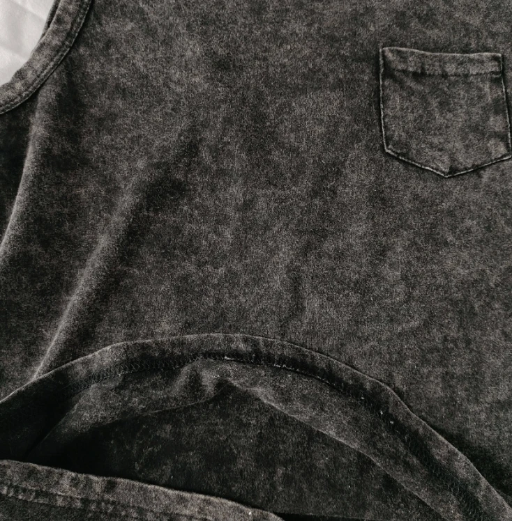 Custom Trendy Boy Vintage Acid Wash tank Toddler Girl Casual Style Summer tank Top Cool Boy Clothes Tee - Image 4