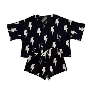 Custom Baby Kids Knitted Cotton Long Sleeve Daily Top and Shorts Set Casual Children Tracksuits