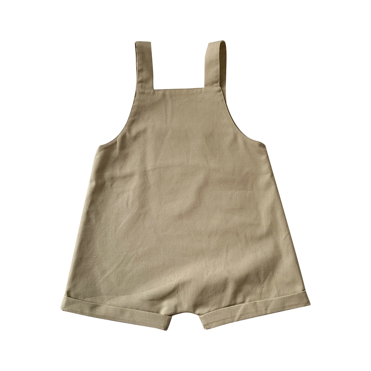 Custom Kids Two Piece Sleeveless Shirt Shorts Set Toddler Summer Clothing Kids Linen Top and Bottom Set - Image 4